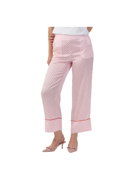 Spodnie Kocca w grochy różowe