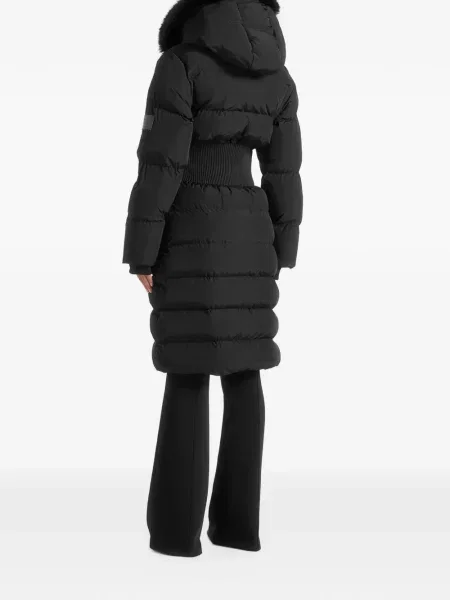 Кожух Manière De Voir с качулка с козина черно