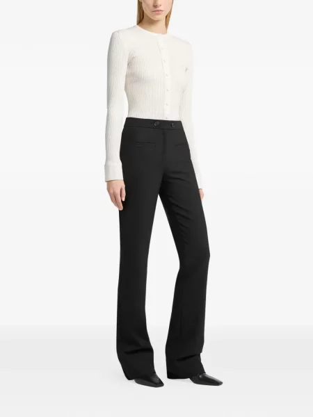 Cardigan Courreges tricotate alb