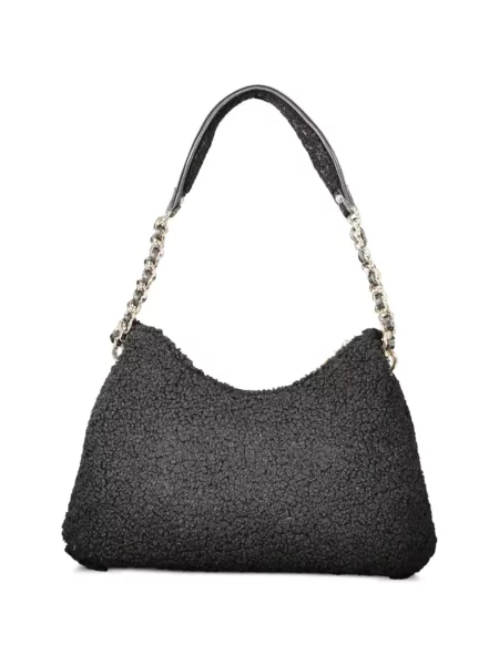 Kézitáska Guess autogrammal fekete