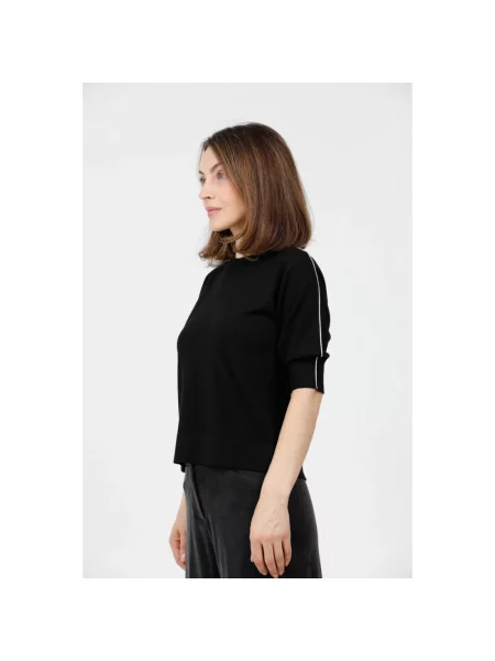 Sweter Alpha Studio wełniany czarny