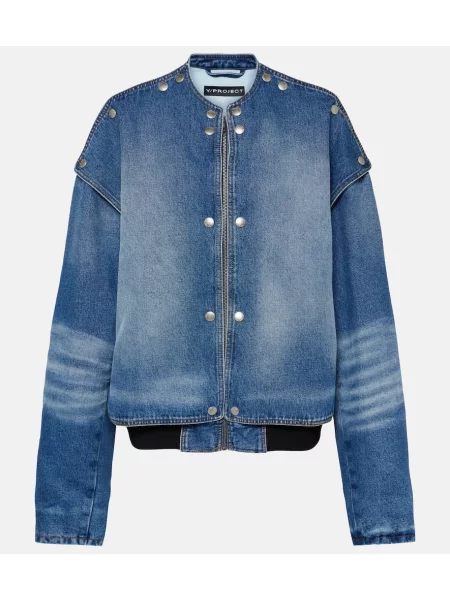Pstryknąć kurtka jeansowa Y/project niebieska