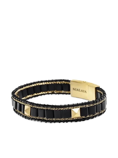 Brăţară Nialaya Jewelry negru
