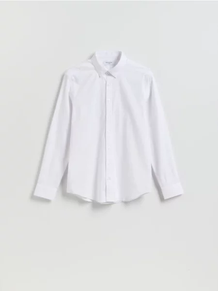 Reserved Elegancka koszula super slim biały