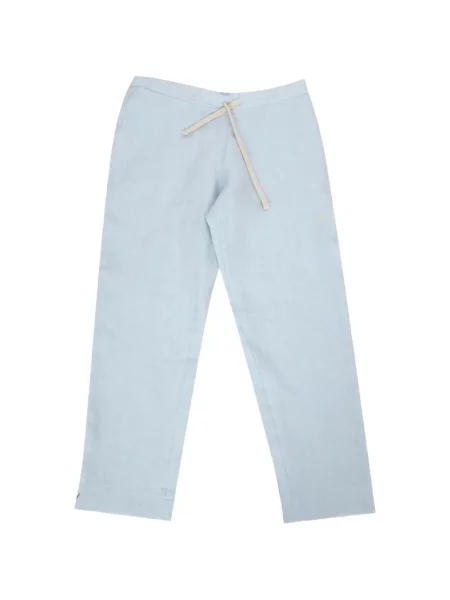 Șnur de strângere pantaloni Marané de in albastru