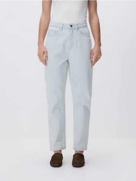 Reserved Blugi mom albastru