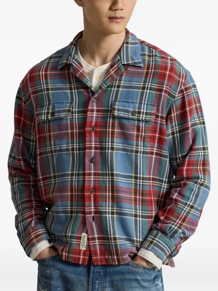 Kockás ing Polo Ralph Lauren kék