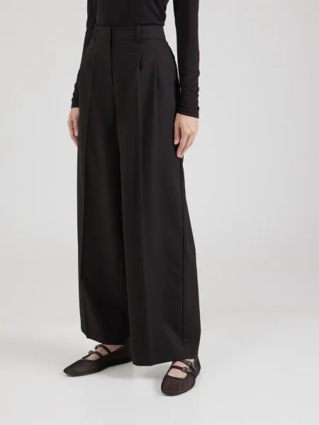 VERO MODA Plisované nohavice VMNILA' čierna