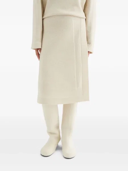 Fustă midi Jil Sander până la genunchi