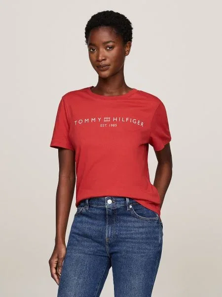 TOMMY HILFIGER Tricou sângeriu / alb