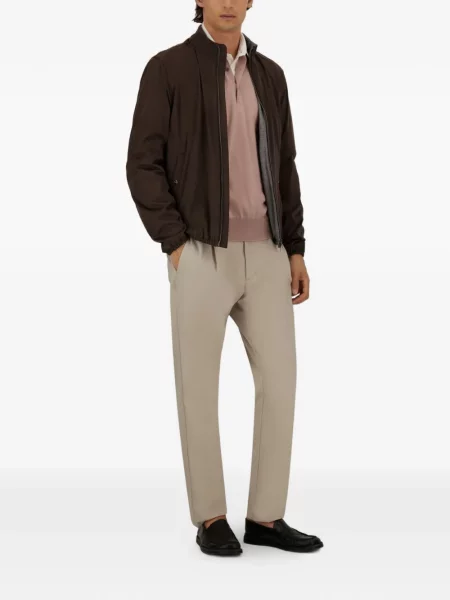 Lung tricou polo Herno roz