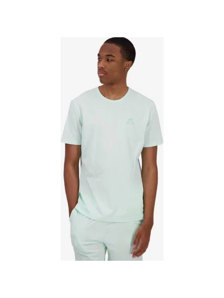 Koszulka Le Coq Sportif Monochrome N3 krótki rękaw jasnozielona M zielona