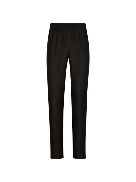 Pantaloni de jogging Dolce & Gabbana cu broderie de mătase alergare negru