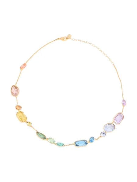 Swarovski Verižica rumena svetlo lila / rosé zlata