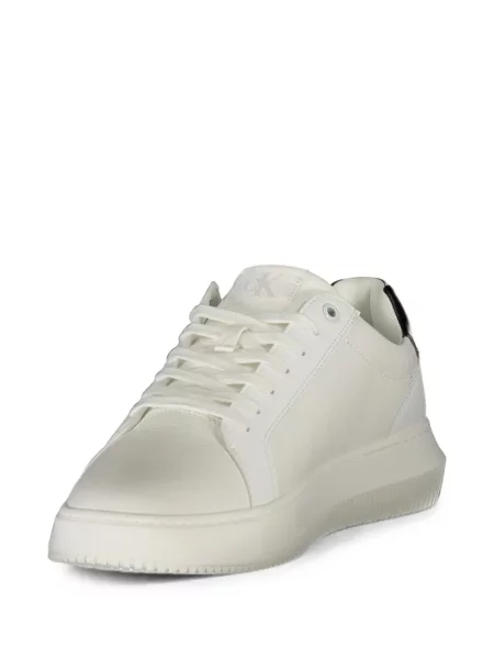 Sneakerși Calvin Klein cu autograf alb