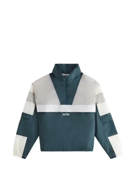 Hanorac cu fermoar Kith verde