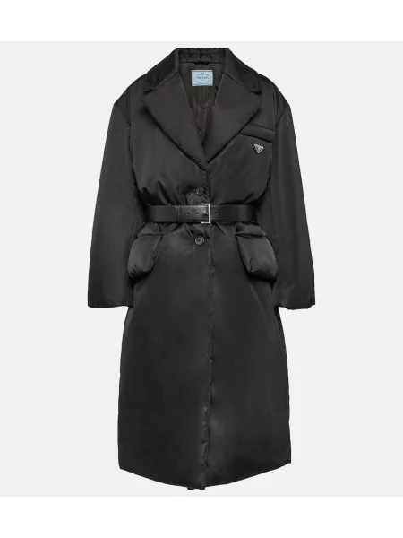 Płaszcz Prada ocieplany czarny