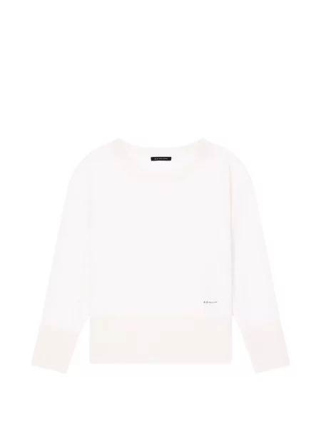 Pulover Armani Exchange cu autograf alb