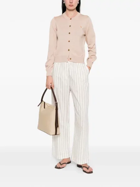 Cardigan Maison Kitsune cu broderie