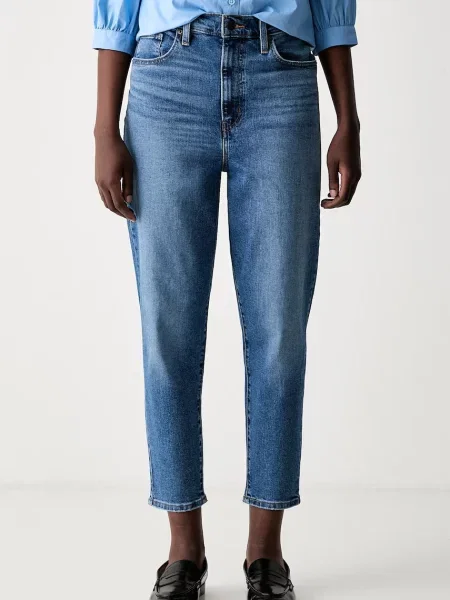 Levi's blugi mom fit pentru femei HIGH WAISTED MOM JEAN albastru