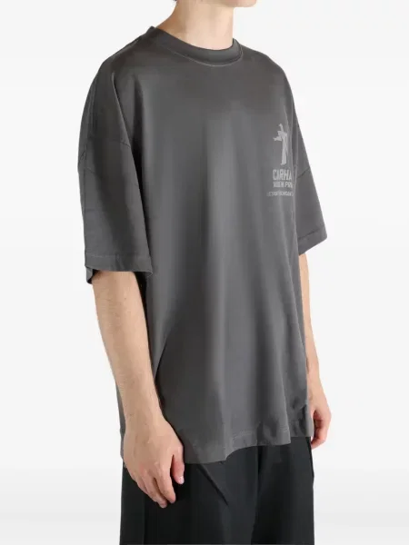 Tricou Carhartt Wip cu imagine gri