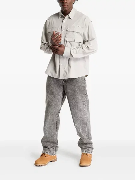 Dlouhé plisované tričko Nike s potiskem černé