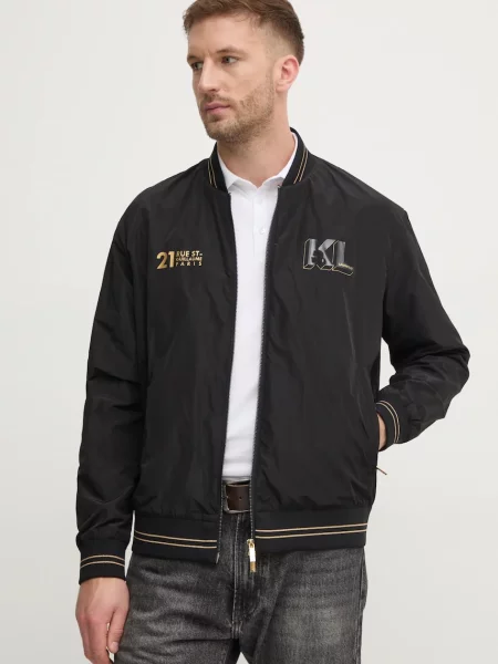 Karl Lagerfeld geaca bomber barbati de tranzitie negru