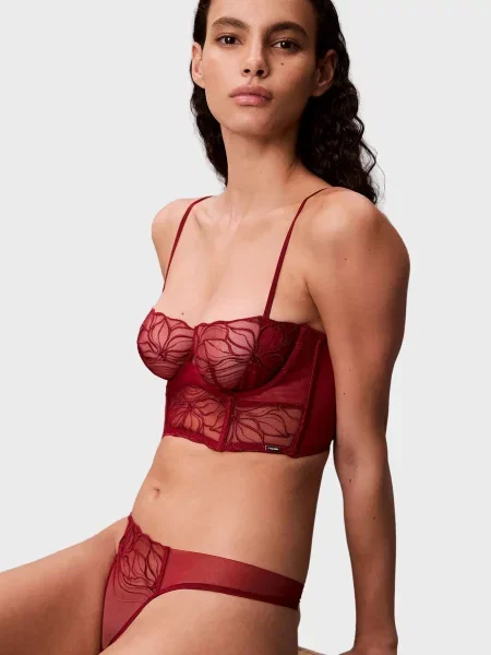 Без підкладки бюстгальтер Calvin Klein червоний