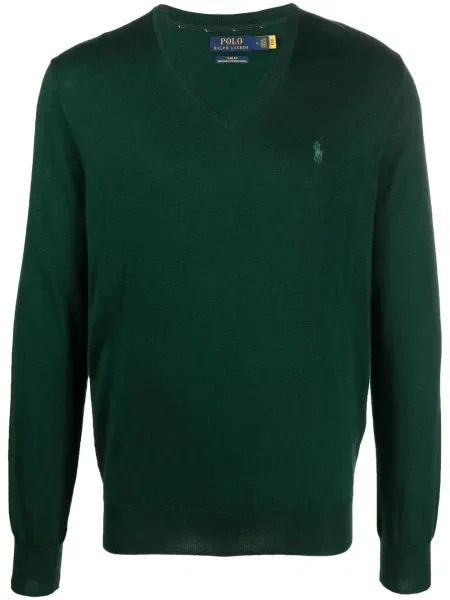 V-nyakú pólóing Polo Ralph Lauren zöld