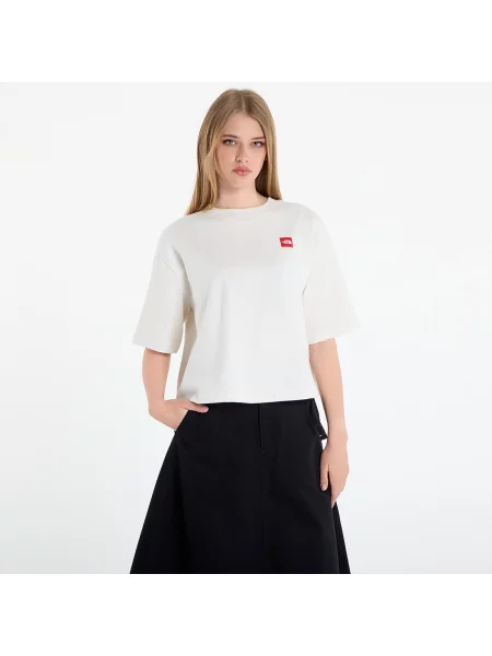 Tričko The North Face Redbox S/S Boxy Tee White Dune XL bílé
