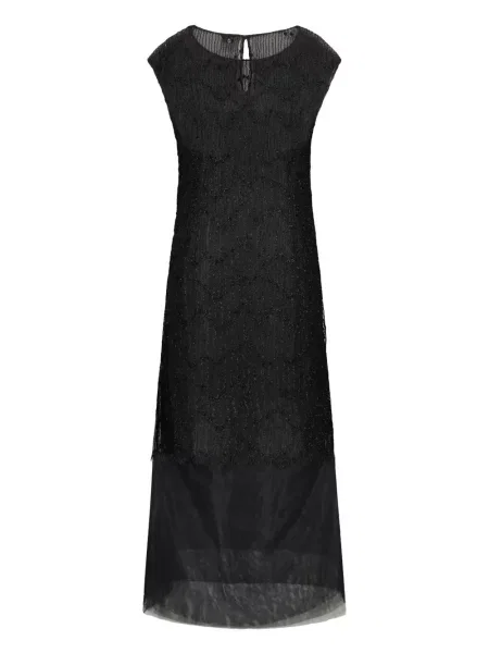 Rochie midi Lorena Antoniazzi din dantelă până la genunchi de costum negru