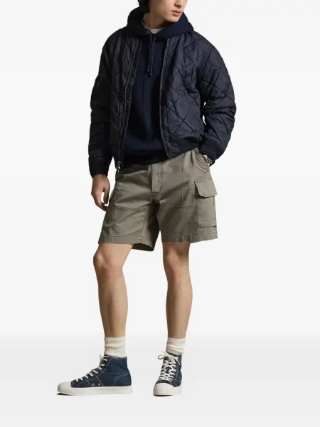 Ριγέ δερμάτινος κάλτσες Polo Ralph Lauren με κορδόνι μαύρο