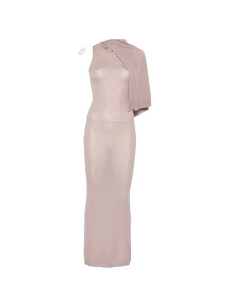 Rochie maxi Rick Owens asimetrică drapată