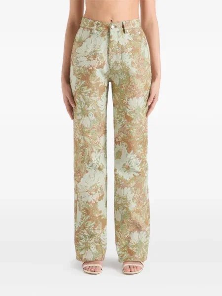 Blugi Manière De Voir cu model floral verde