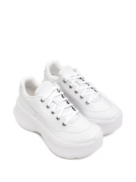 Sneakerși Comme Des Garçons din piele cu platformă alb