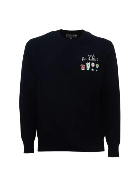 Sweter Mc2 Saint Barth wełniany niebieski