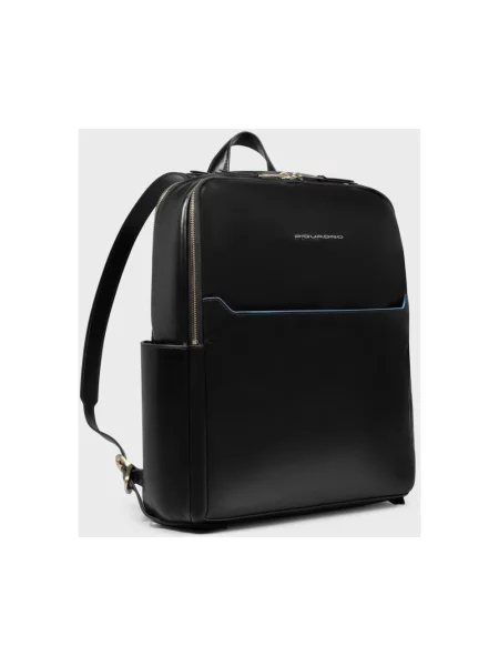 Torebka skórzana Piquadro skórzana czarna