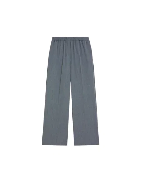 Spodnie Weekend Max Mara wełniane szare