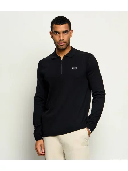 BOSS GREEN Pulover KN_Ever-X PL negru