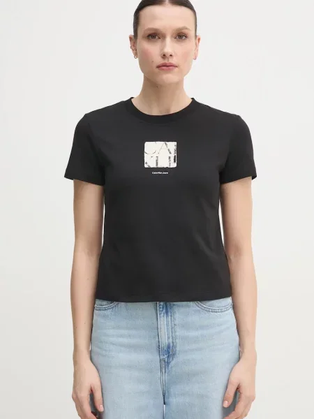 Tričko Calvin Klein Jeans černá