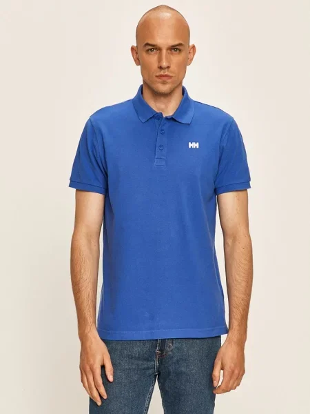 Helly Hansen Тениска с яка синьо