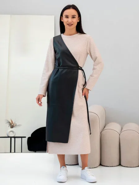 Жилет класичний RiMari штучна шкіра чорний