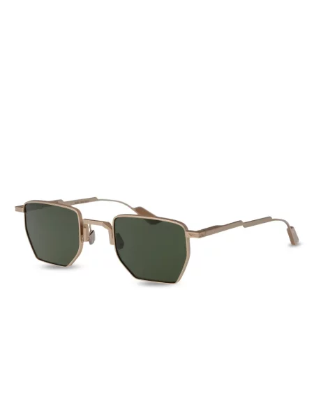 Ochelari de soare Movitra cu imprimeu geometric auriu