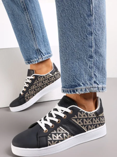 Sneakers Bleumarin cu Imprimeu Casica