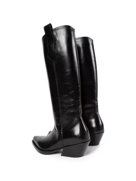 Botine Ann Demeulemeester din piele negru