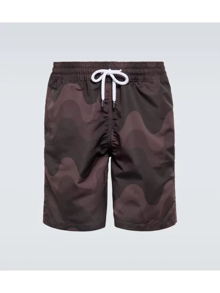 Plavalne hlačke Frescobol Carioca s potiskom rjava