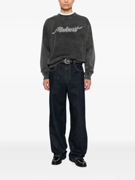 Hanorac Marant cu broderie gri