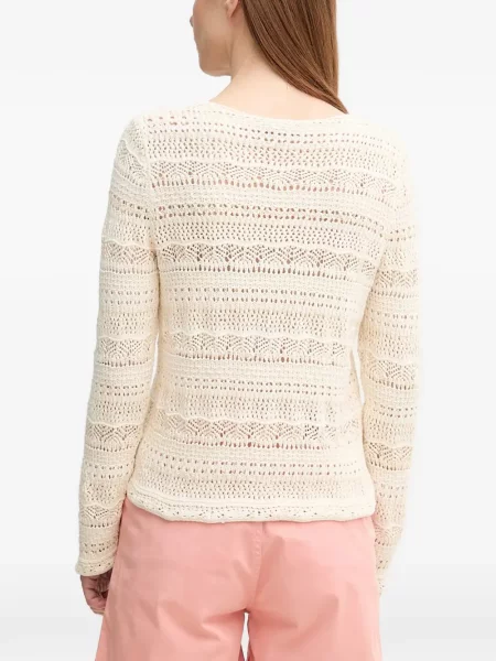 Жилетка Oui с V-образно деколте бяло