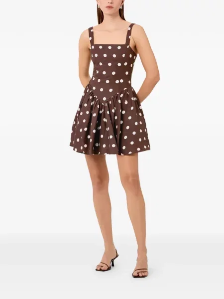 Rochie mini Nicholas cu buline maro