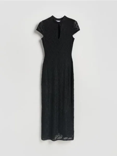 Reserved Rochie de dantelă maxi negru